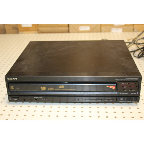Vintage Sony CDP-C400 5-disk CD player
