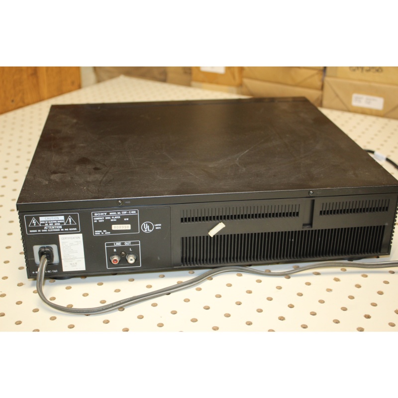 Vintage Sony CDP-C400 5-disk CD player