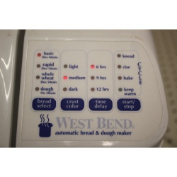 West Bend 1-1/2lb. Automatic Bread & Dough Maker Model 41063 American Made 1997