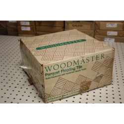 WoodMaster Old Stock Hardwood Parquet Tiles 12" x 12" Square - Not Complete