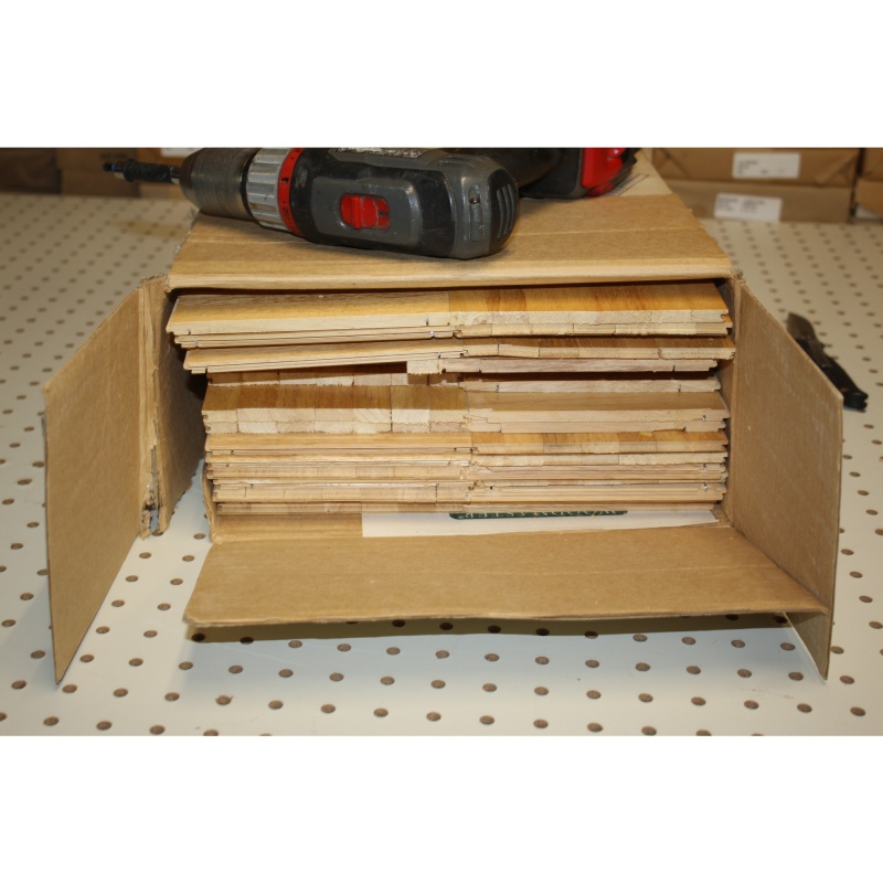 WoodMaster Old Stock Hardwood Parquet Tiles 12" x 12" Square - Not Complete
