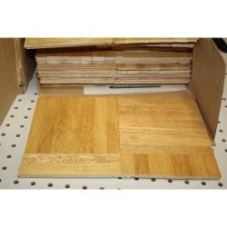 WoodMaster Old Stock Hardwood Parquet Tiles 12" x 12" Square - Not Complete
