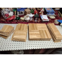 WoodMaster Old Stock Hardwood Parquet Tiles 12" x 12" Square - Not Complete