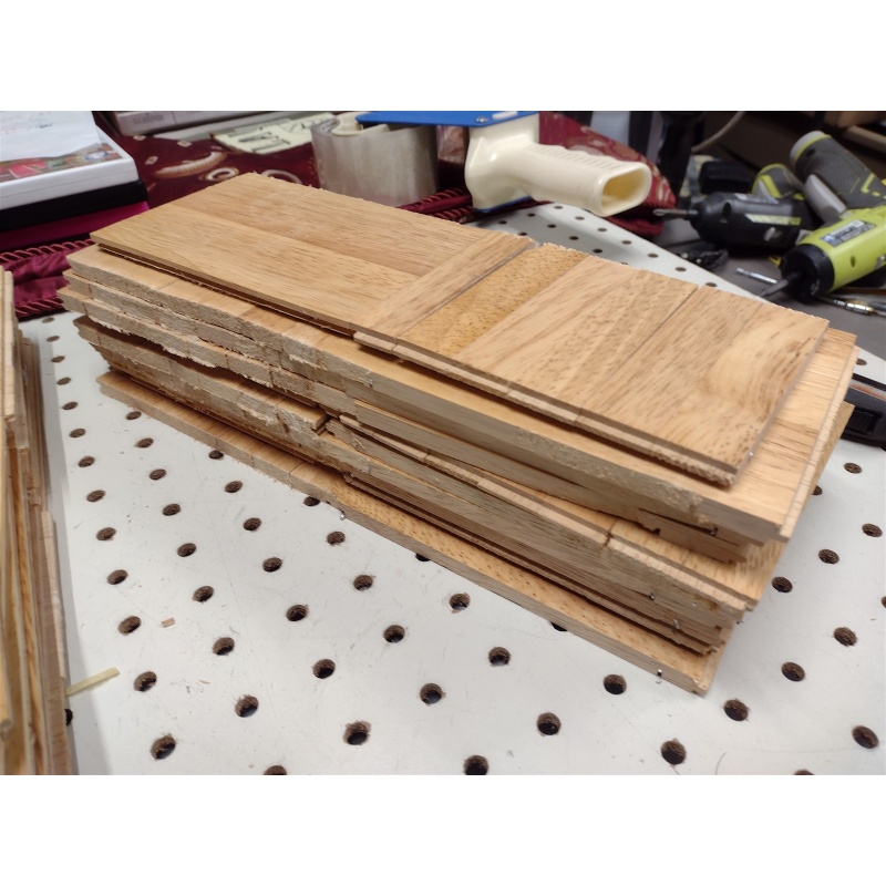 WoodMaster Old Stock Hardwood Parquet Tiles 12" x 12" Square - Not Complete