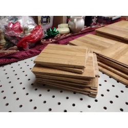 WoodMaster Old Stock Hardwood Parquet Tiles 12" x 12" Square - Not Complete