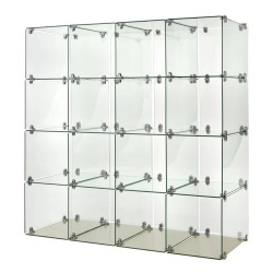 OldCastle 14" x 14" Tempered Glass Cubicles Glass Cubbies