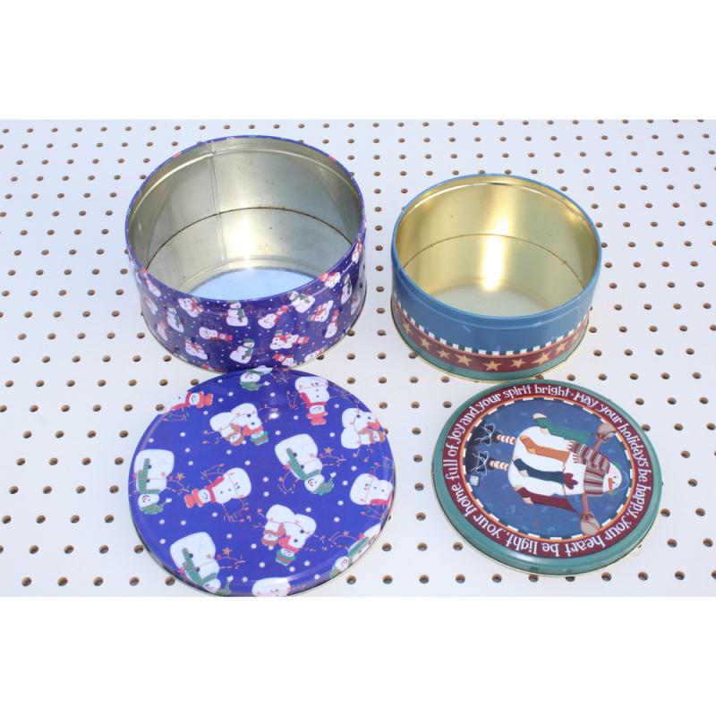 Item#: 102242 Two holiday cookie tins