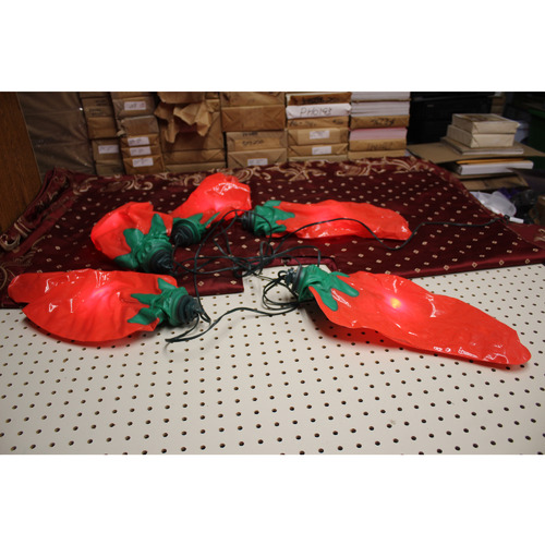 Item#: 102323 string of 5 inflatable lights chili peppers