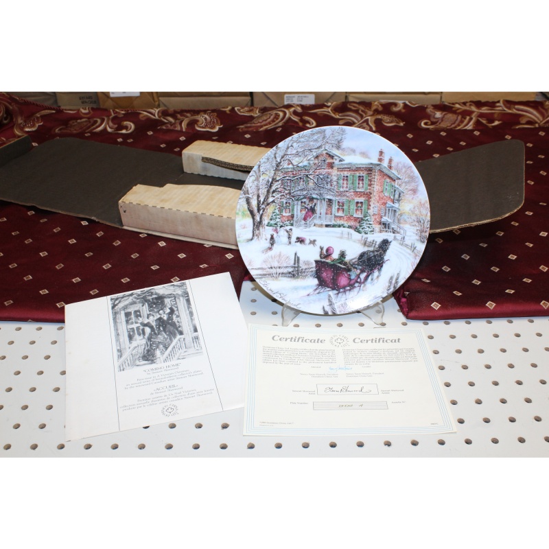 Stewart Sherwood “Coming Home” 1989 Dominion Bradford Plate With Box & COA