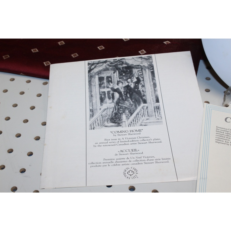 Stewart Sherwood “Coming Home” 1989 Dominion Bradford Plate With Box & COA