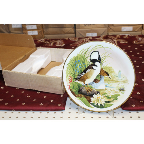 Danbury Mint Scenes From A Wooded Glen Plate By Jo Polseno Hooded Merganser