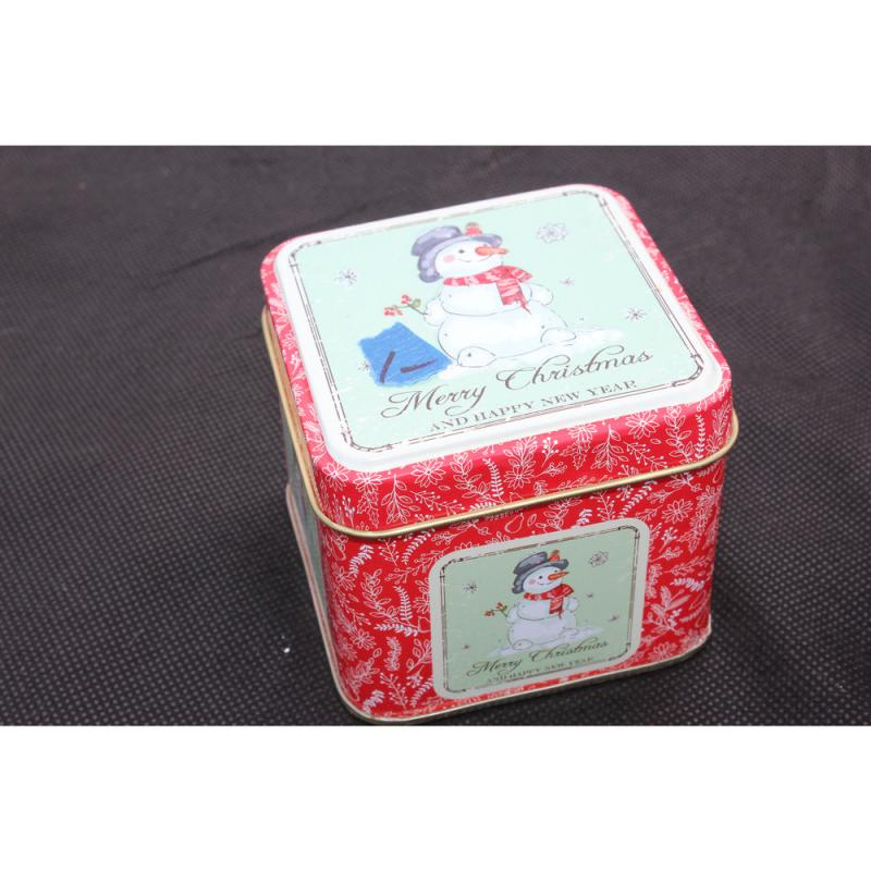 Lot Of Five Christmas Holiday Cookie And Candy Tins - 1 With Drink Coasters