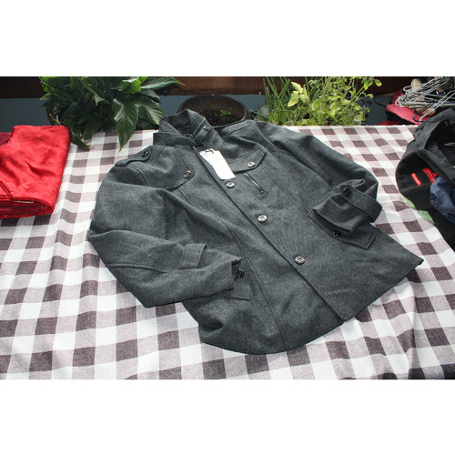 WOMANS CHOU YATOU BRAND NEW GREY WINTERS COAT SIZE LARGE