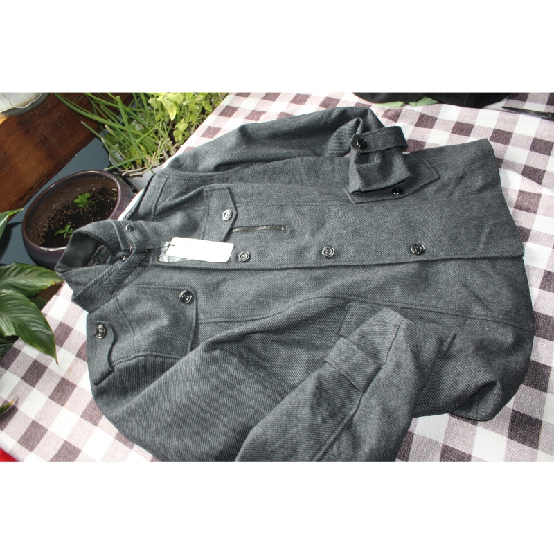 WOMANS CHOU YATOU BRAND NEW GREY WINTERS COAT SIZE LARGE