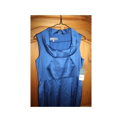 WOMANS DONNA RICCO NEW YORK DLEPHINE BLUE COCKTAIL DRESS SIZE 10 BRAND NEW