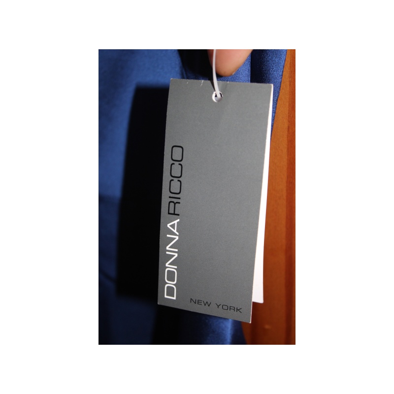 WOMANS DONNA RICCO NEW YORK DLEPHINE BLUE COCKTAIL DRESS SIZE 10 BRAND NEW