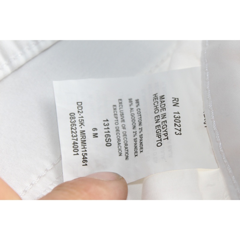 WOMANS RIDERS LEE MID RISE WHITE CAPRI PANTS SIZE 6M