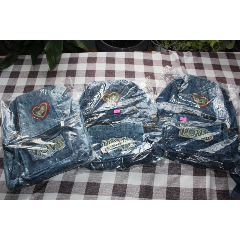 JEAN BACK PACKS - Love