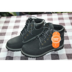 BOYS WONDER NATION BLACK WORK BOOTS SIZE 4