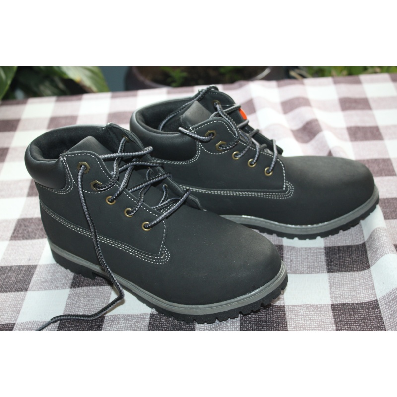 BOYS WONDER NATION BLACK WORK BOOTS SIZE 4