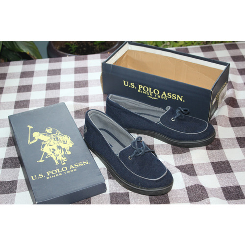 MENS US POLO ASSN. AGNES SHOE NAVY /GREY SIZE 10