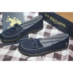 MENS US POLO ASSN. AGNES SHOE NAVY /GREY SIZE 10