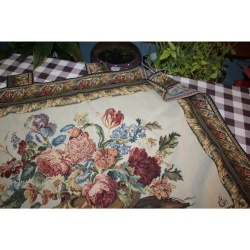 46 X 34 Italian Tapestry DELLA PASSAMANERIA TAPESTRIES & TASSELS FLORENCE ITALY