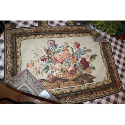 46 X 34 Italian Tapestry DELLA PASSAMANERIA TAPESTRIES & TASSELS FLORENCE ITALY