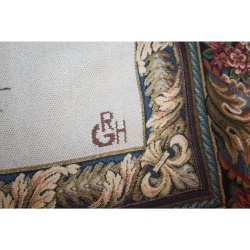 46 X 34 Italian Tapestry DELLA PASSAMANERIA TAPESTRIES & TASSELS FLORENCE ITALY