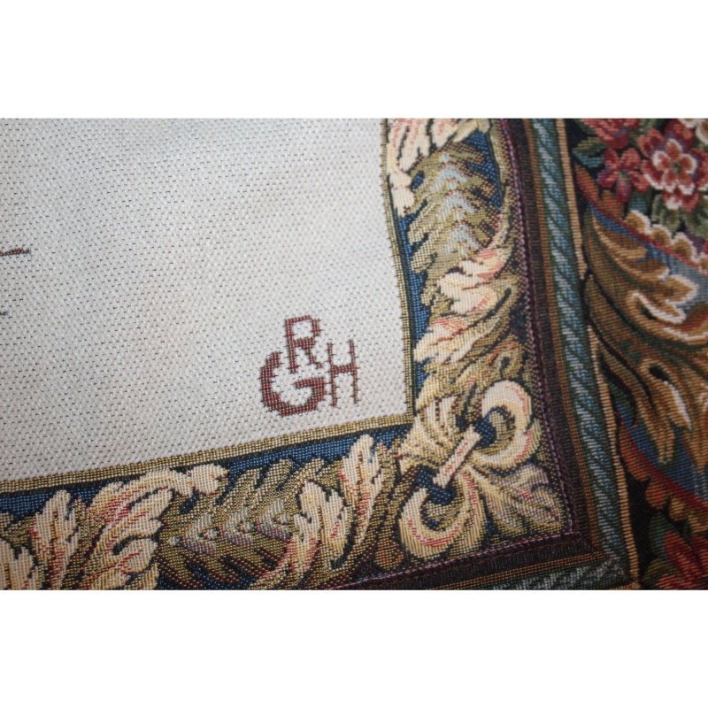 46 X 34 Italian Tapestry DELLA PASSAMANERIA TAPESTRIES & TASSELS FLORENCE ITALY