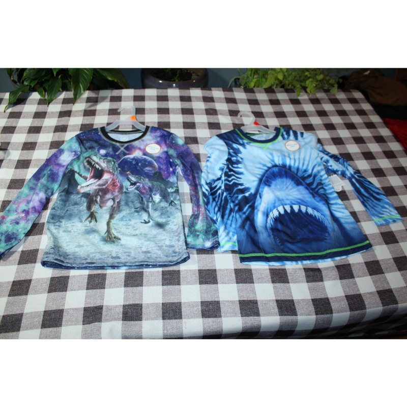 BOYS GLOW IN THE DARK SHIRTS NWT SIZE 6/7