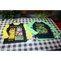 BOYS MINECRAFT POKEMON PAJAMA SHIRTS NWT SIZE 10/12 AND 8