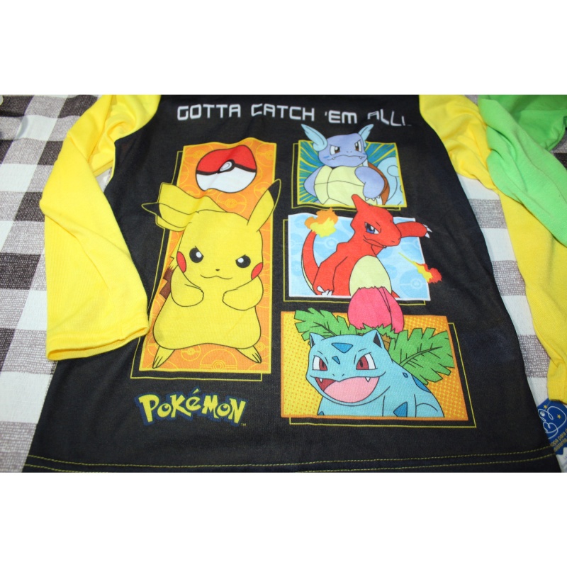 BOYS MINECRAFT POKEMON PAJAMA SHIRTS NWT SIZE 10/12 AND 8