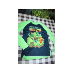 BOYS MINECRAFT POKEMON PAJAMA SHIRTS NWT SIZE 10/12 AND 8
