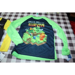 BOYS MINECRAFT POKEMON PAJAMA SHIRTS NWT SIZE 10/12 AND 8