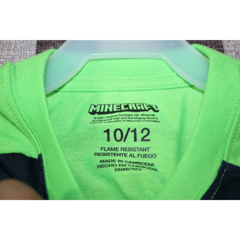 BOYS MINECRAFT POKEMON PAJAMA SHIRTS NWT SIZE 10/12 AND 8