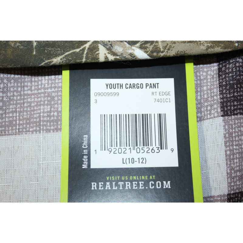 BOYS PEALTREE CAMO PANTS NWT SIZE LARGE 10/12