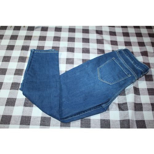 WOMANS OLD NAVY MID RISE ROCKSTAR BLUE JEANS SIZE 4