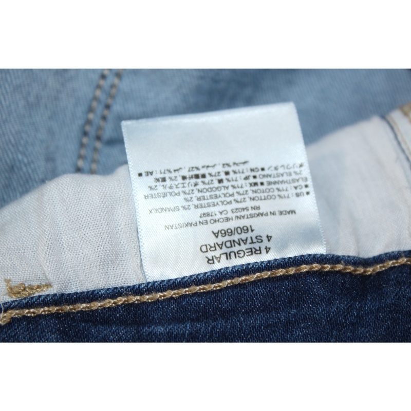 WOMANS OLD NAVY MID RISE ROCKSTAR BLUE JEANS SIZE 4