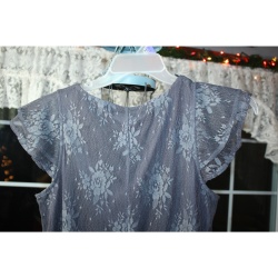 WOMANS FOREVER 21 GREY MINI DRESS SIZE MEDIUM