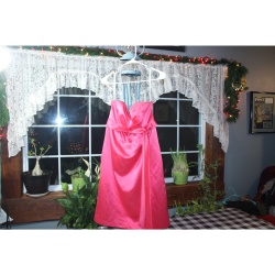 WOMANS DESSY COLLECTION PINK COCKTAIL DRESS SIZE 6