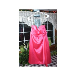 WOMANS DESSY COLLECTION PINK COCKTAIL DRESS SIZE 6