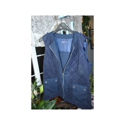 WOMANS JONES OF NEW YORK NAVY VEST SIZE LARGE