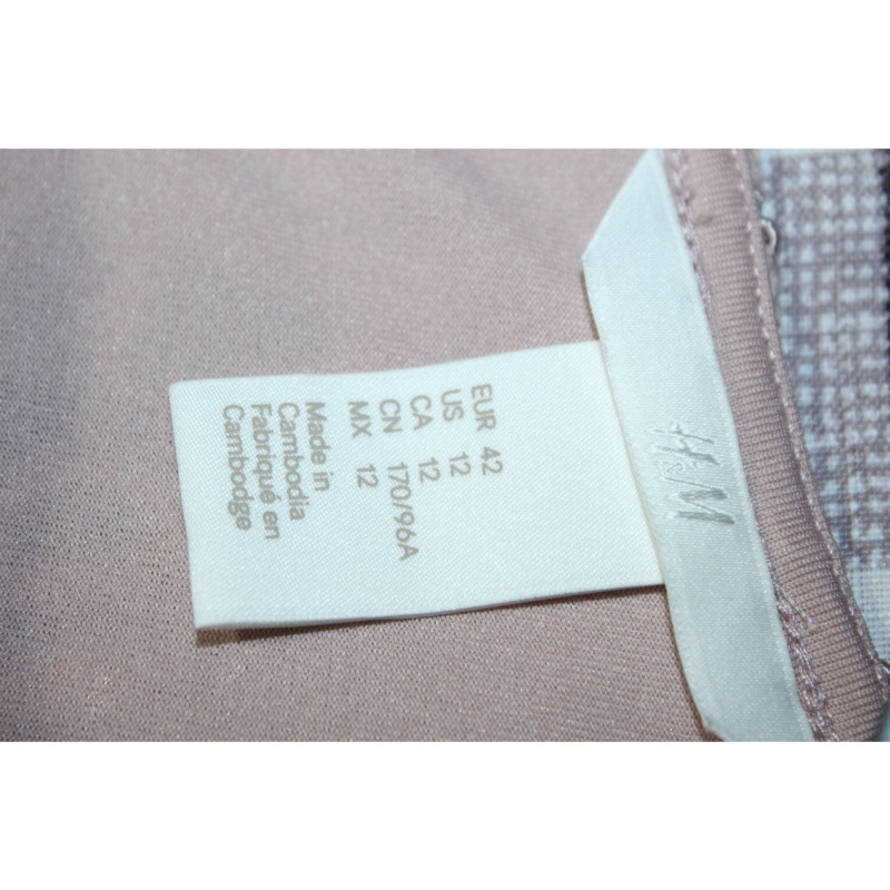 WOMANS H&M BLUSH PINK DRESS SIZE 12