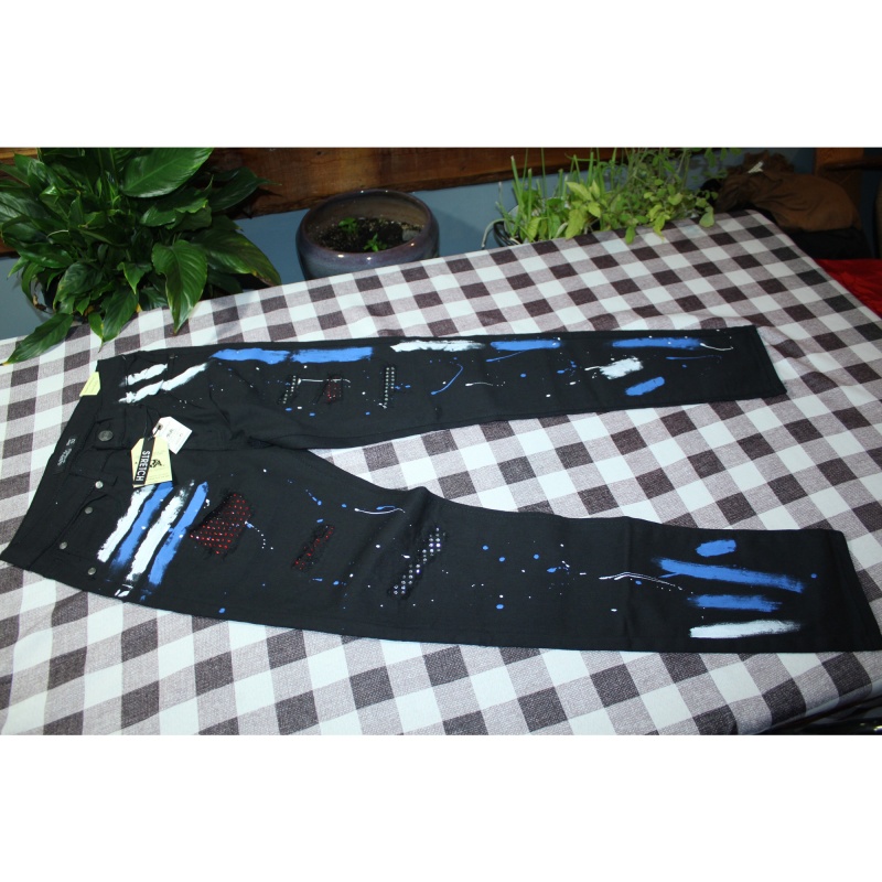 MENS TRESTLES SUPPLY CO. BLACK DESIGNER JEANS NWT SIZE 32