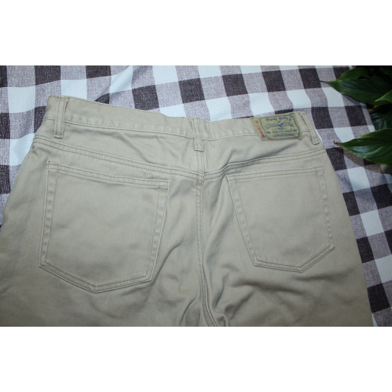 MENS RED HEAD BRAND COMPANY LINED TAN JEANS SIZE 34/30