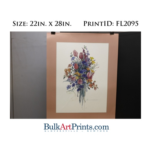 (22 x 28) Poster Art Prints FL2095 ROSALIND OESTERLE Floral Bouquet