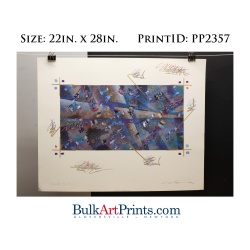 (22 x 28) Poster Art Prints PP2357 Coopersmith Aqua Rhythms