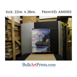 (22 x 28) Poster Art Prints AH0502 Al Hogue Lighthouse II