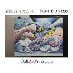 (22 x 28) Poster Art Prints AN1230 Miriam Ecker Tropical Fish